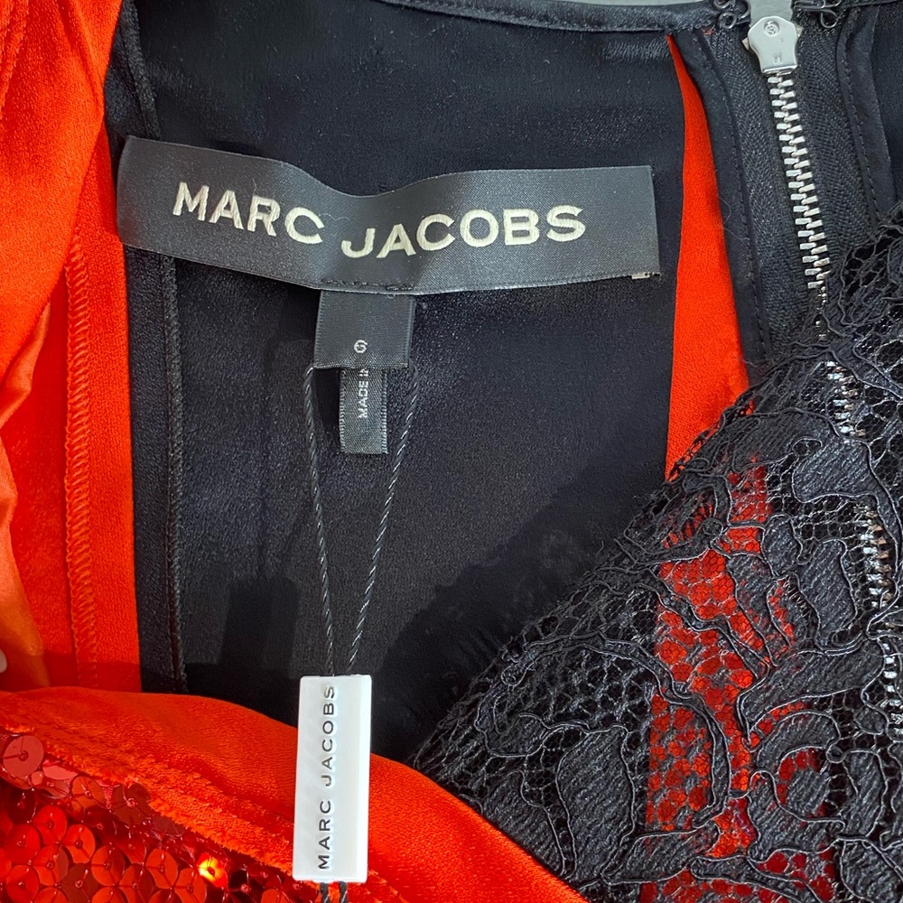MARC JACOBS**Sequined Red Dress US 6 $1200 - Picture 9 of 12